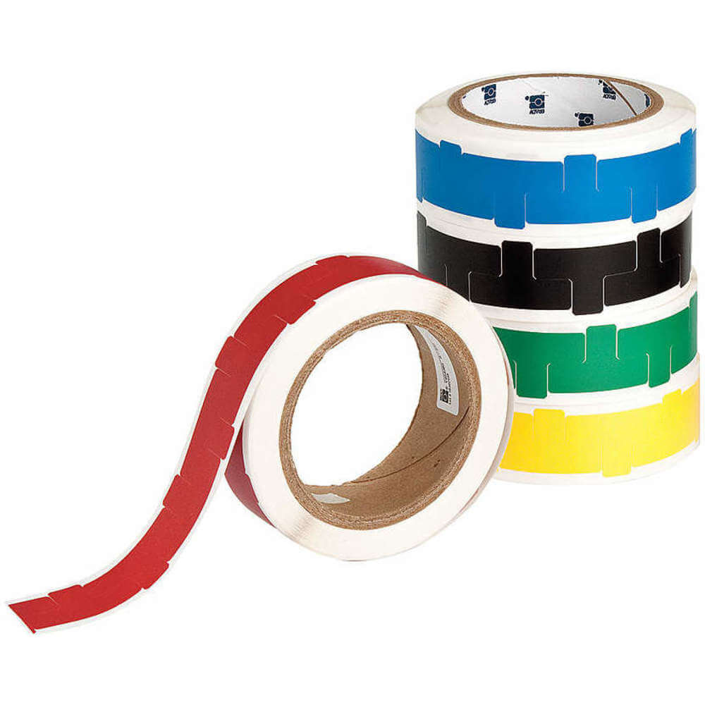 Floor Marking Tape, T, Solid, Red, No Legend, 1 1/2 x 1 Inch, 4 mil Tape Thick