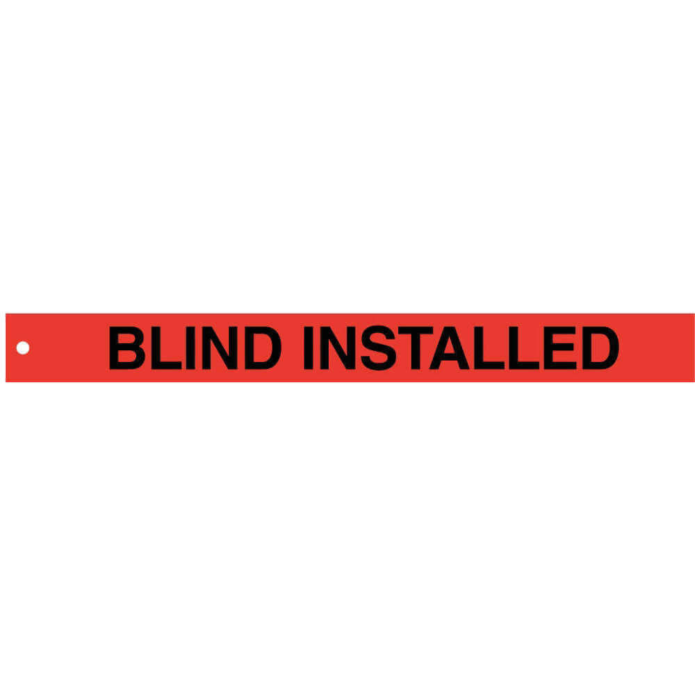 BRADY 132453 Isolation Blind Tags 2 Inch Height x 20 Inch Width PK25 | AH2MCM 29UG20