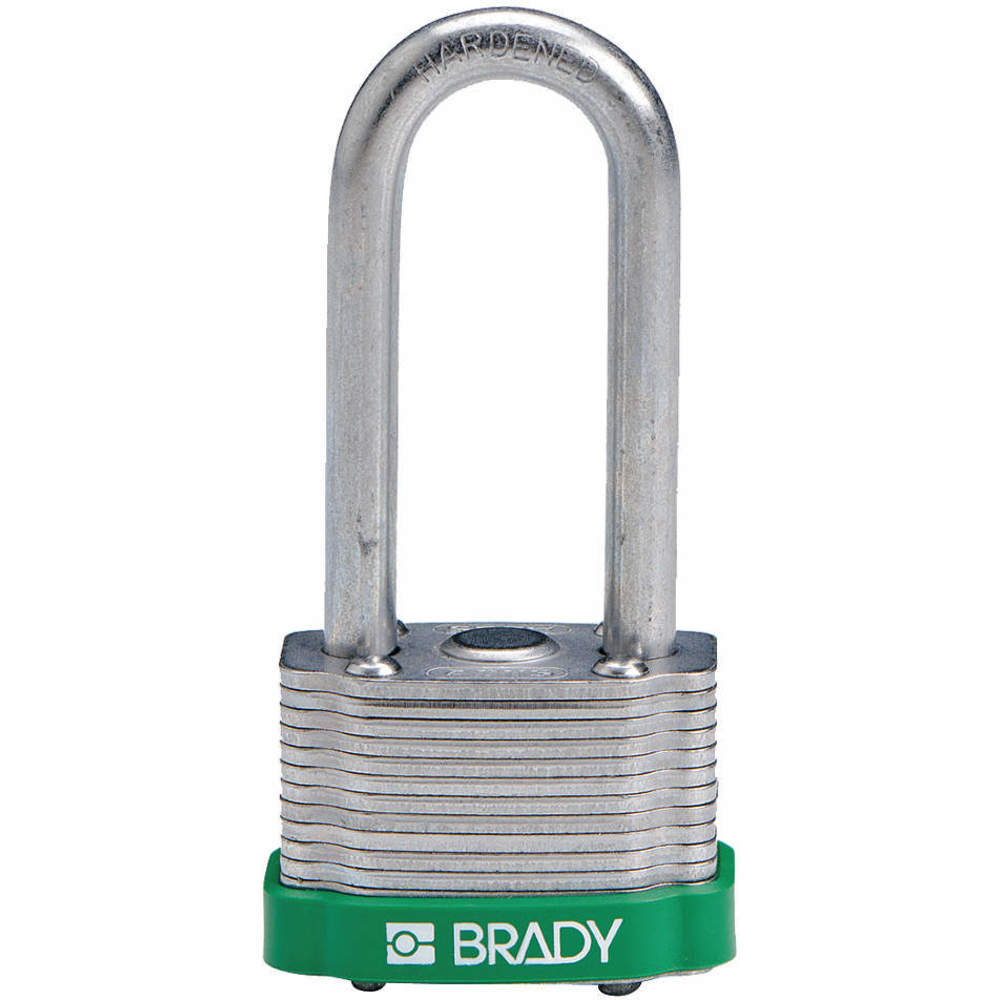 BRADY 118976 Padlock Keyed Alike 2 Inch H 5 Pin Steel - Pack Of 6 | AC8ENC 39N332