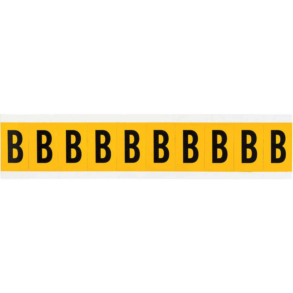 BRADY 1530-B Letter Label B 1-1/2 Inch Height x 7/8 Inch Width | AH3JHU 32ME50