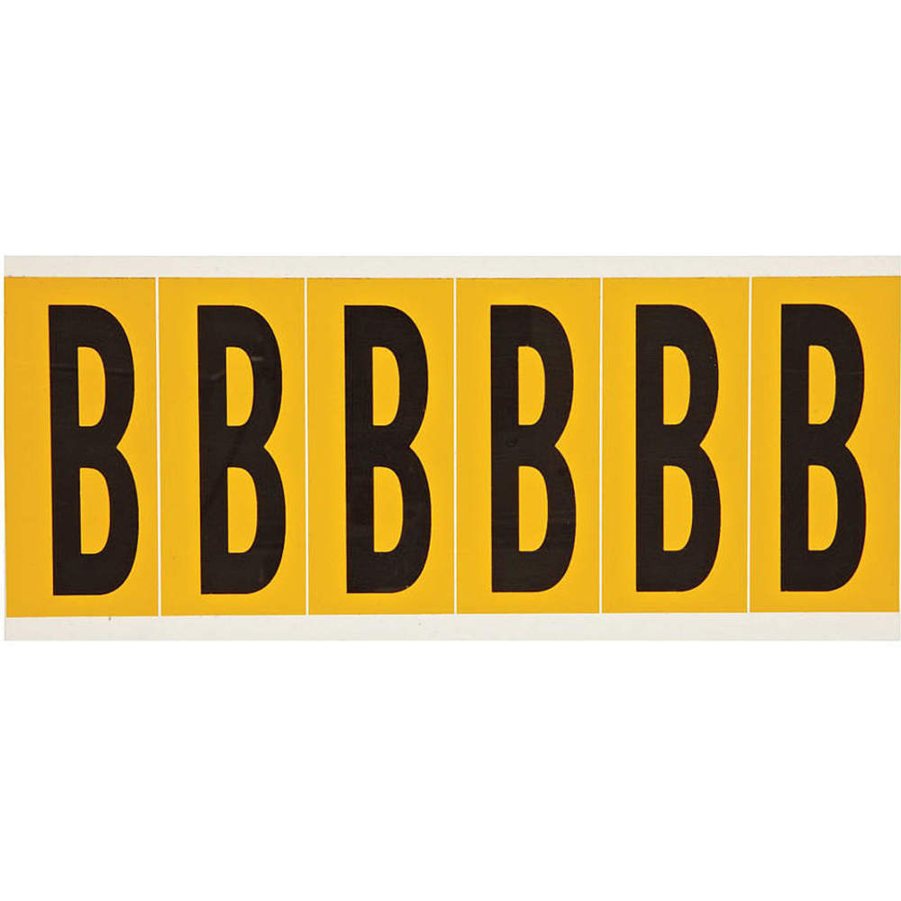 BRADY 1550-B Letter Label B 1-1/2 Inch Width x 3-1/2 Inch Height | AH2BYV 24UZ09