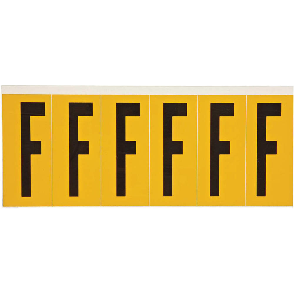 BRADY 1550-F Letter Label F 1-1/2 Inch Width x 3-1/2 Inch Height | AH2BYZ 24UZ13