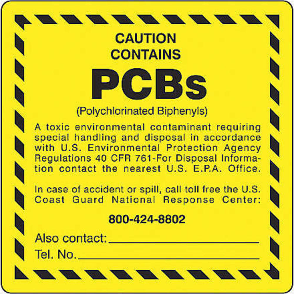 BRADY 20058LS Chemical Label 6 Inch Width Vinyl - Pack Of 10 | AF3NZA 8AAH5