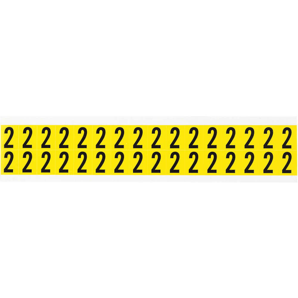 BRADY 3420-2 Carded Numbers And Letters 2 - Pack Of 32 | AD9JPP 4T696