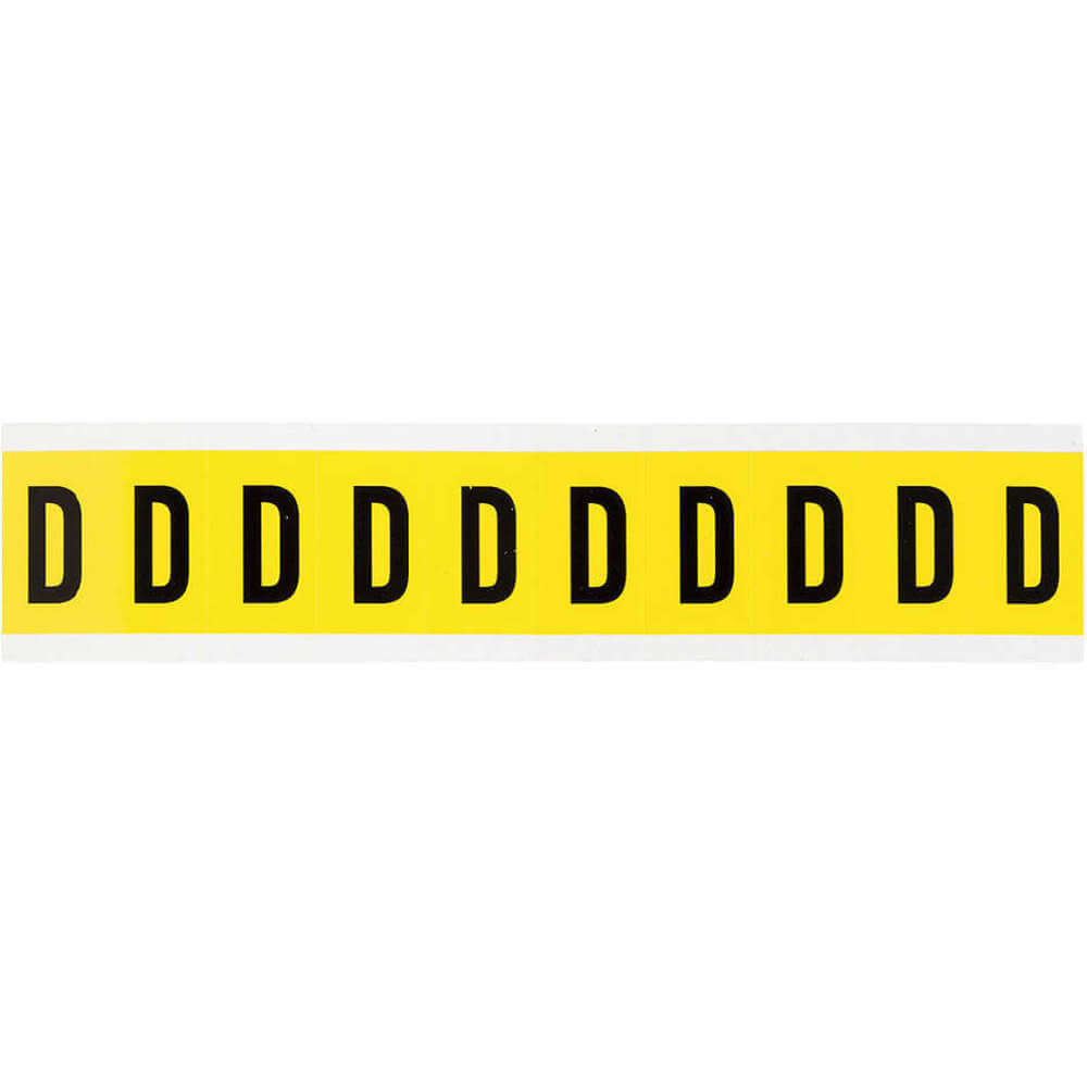 BRADY 3430-D Letter Label D No. Cards 1 Vinyl | AH3JPG 32MF78