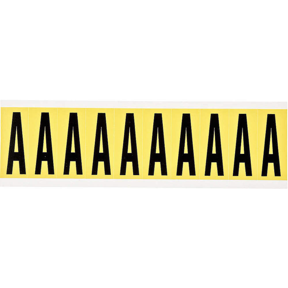 BRADY 3440-A Letter Label 1-15/16 Inch Height Character Vinyl | AG9KJR 20TA92