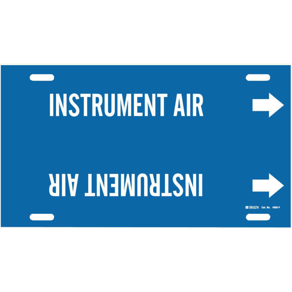 BRADY 4089-F Pipe Marker Instrument Air Black 6 To 7-7/8 In | AF4WFR 9MD65