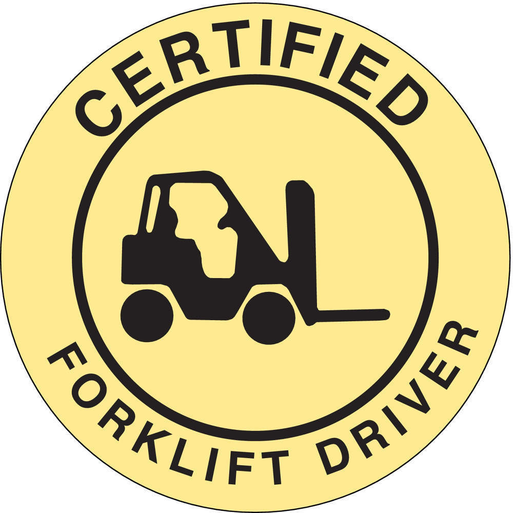 BRADY 42233 Hard Hat Emblem Label English Pack Of 4 | AD2YTP 3WRV3