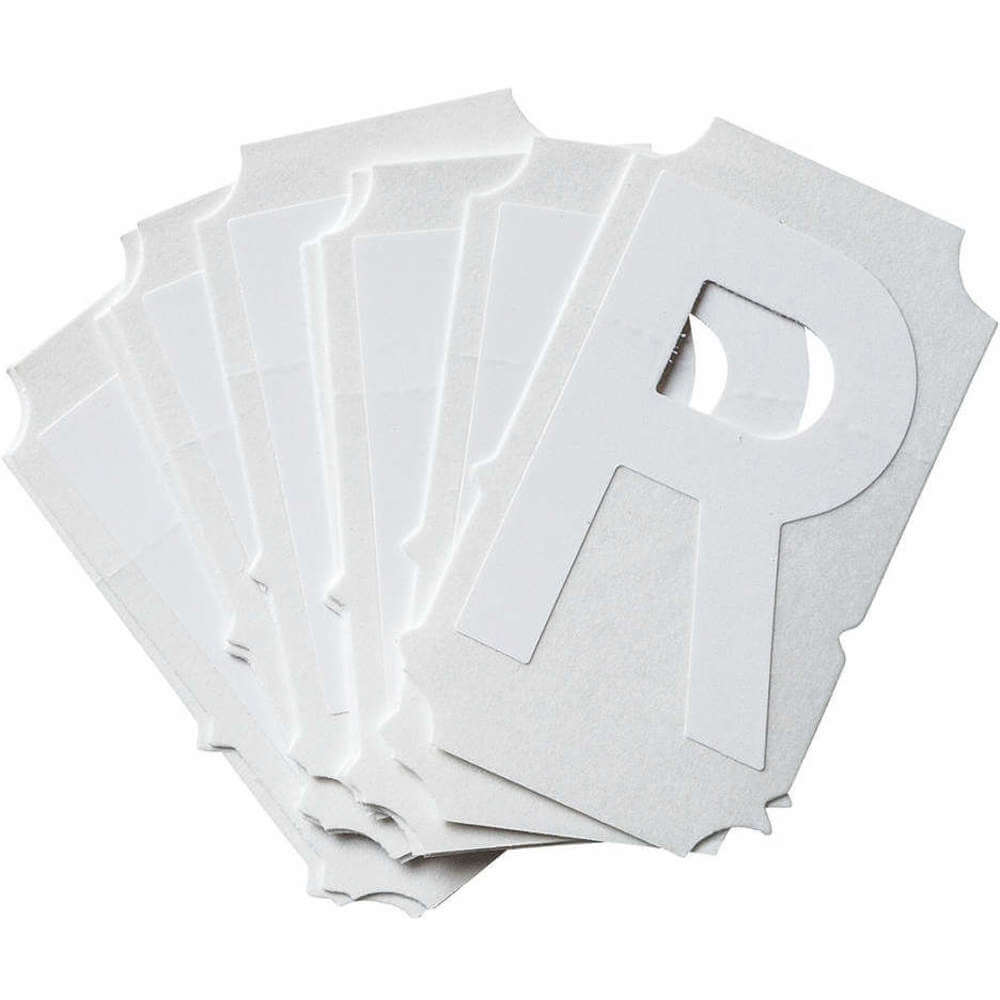 Brady 5080-R | 35TA09 | Letter Label R White 2-3/4 Inch Height PK10 ...