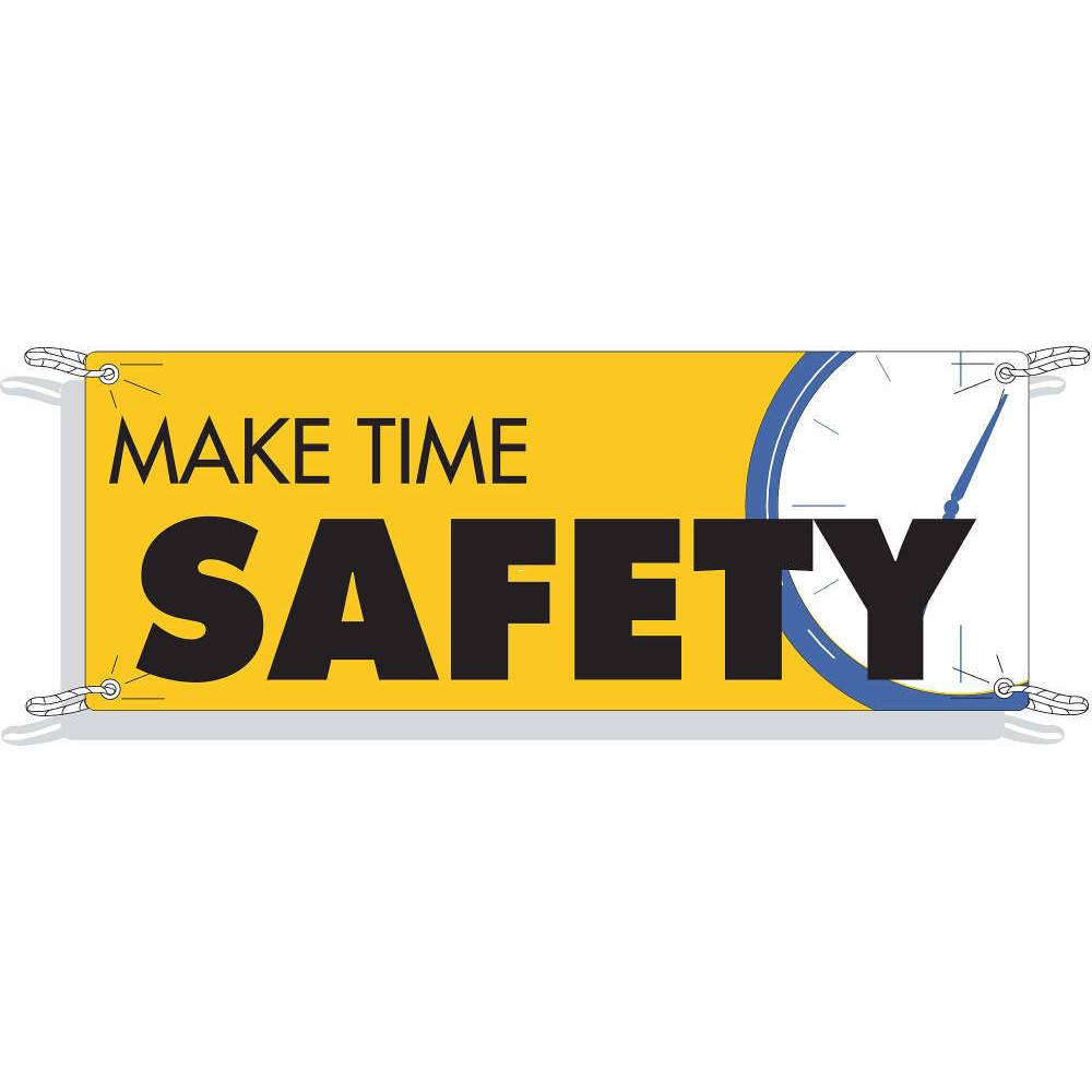 BRADY 50906 Safety Banner 42 x 120in Vinyl Eng | AE2TGD 4ZH01