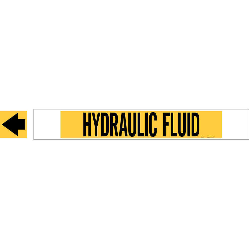 BRADY 5710-HPHV Pipe Marker Polyester Over Laminate | AF7ACX 20TF14