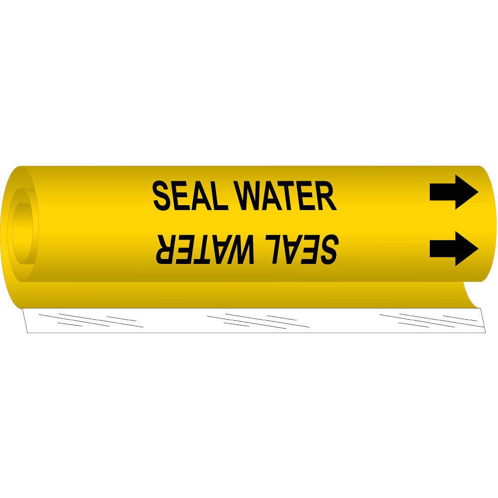 BRADY 5757-O Pipe Marker Seal Water | AF8BPY 24VC93
