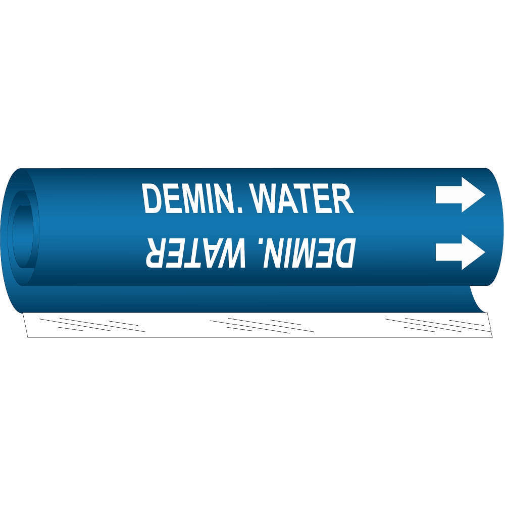 BRADY 5814-O Pipe Marker Demin. Water | AF8BMP 24VC38