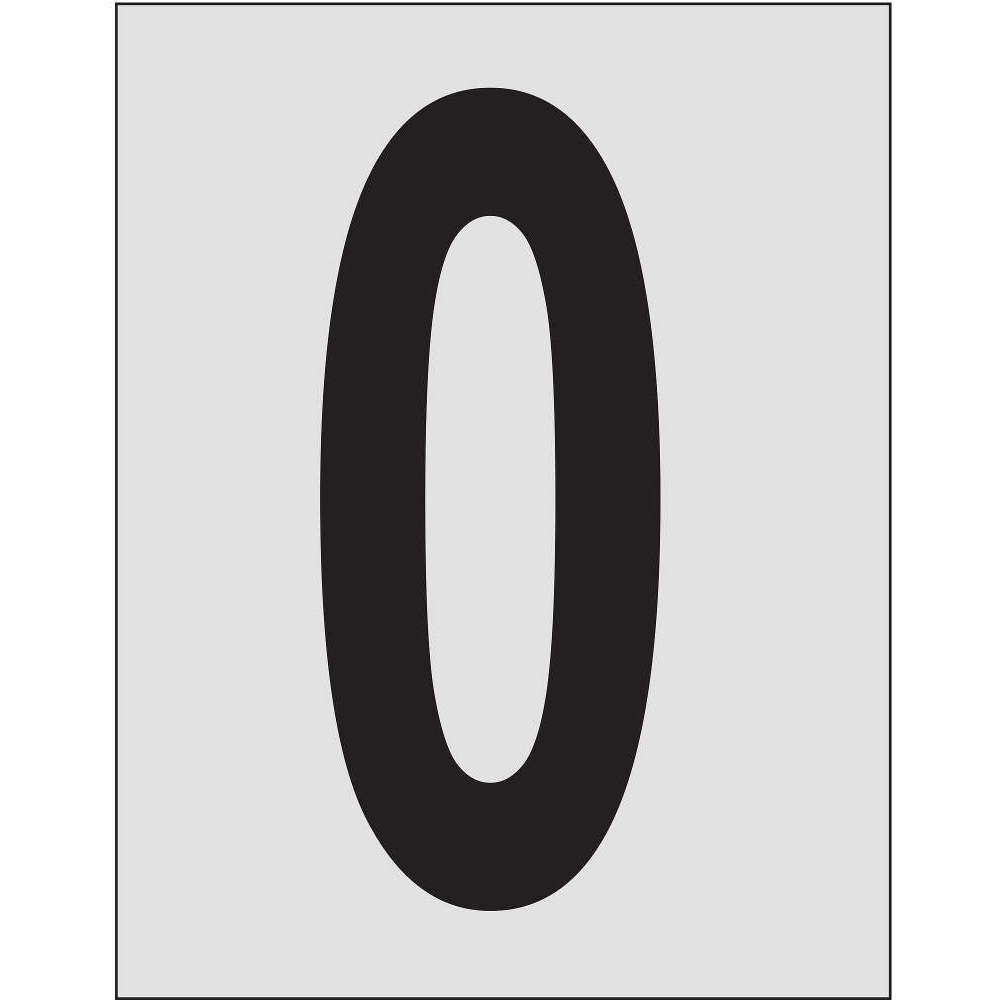 BRADY 5900-0 Number Label 1 Inch Height Character PK25 | AG9KNC 20TC72