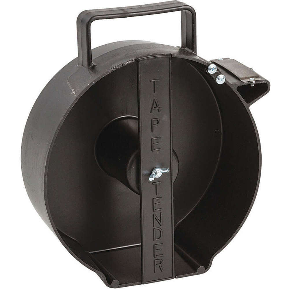 Barricade Tape Dispenser, Polypropylene, Black