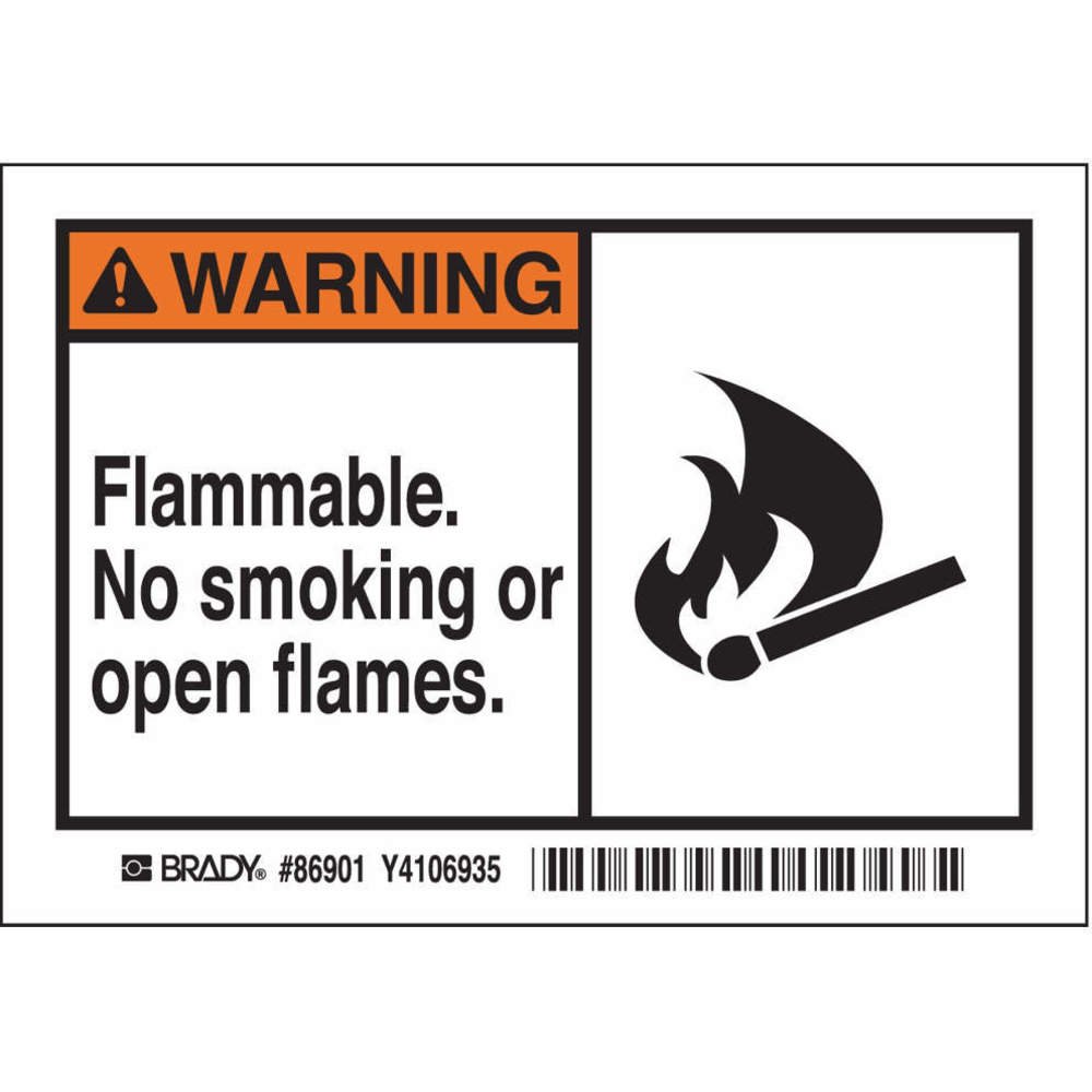 Label, Polyester, Adhesive Sign Mounting, 3 1/2 x 5 Inch Sign Size, 0.01 Inch Thick