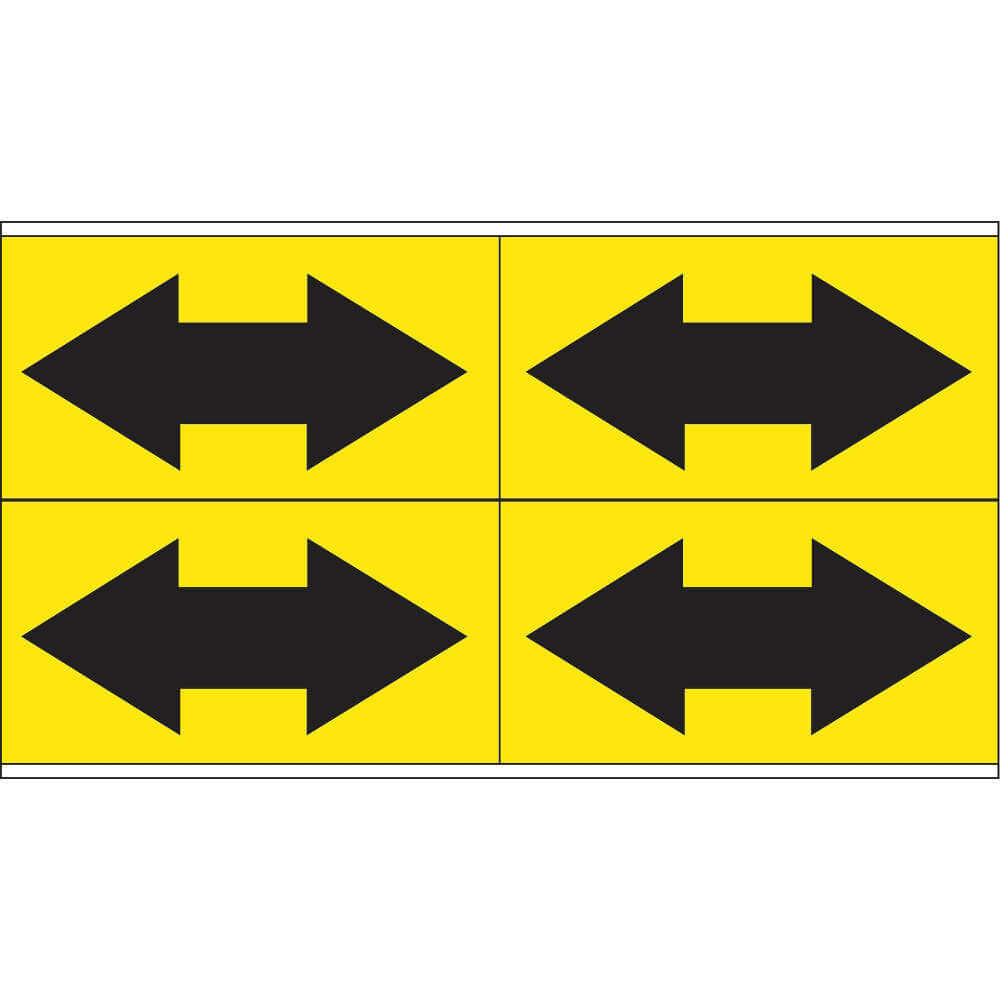 BRADY 93243 Pipe Marker 1-1/8 Inch Height x 7 Inch Width Vinyl | AF7AKX 20TG81