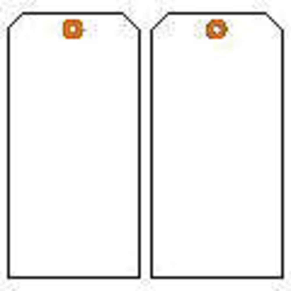 BRADY 96211 Blank Tag 5-3/4 x 3 Inch White Metric - Pack Of 10 | AF3RTR 8CM81