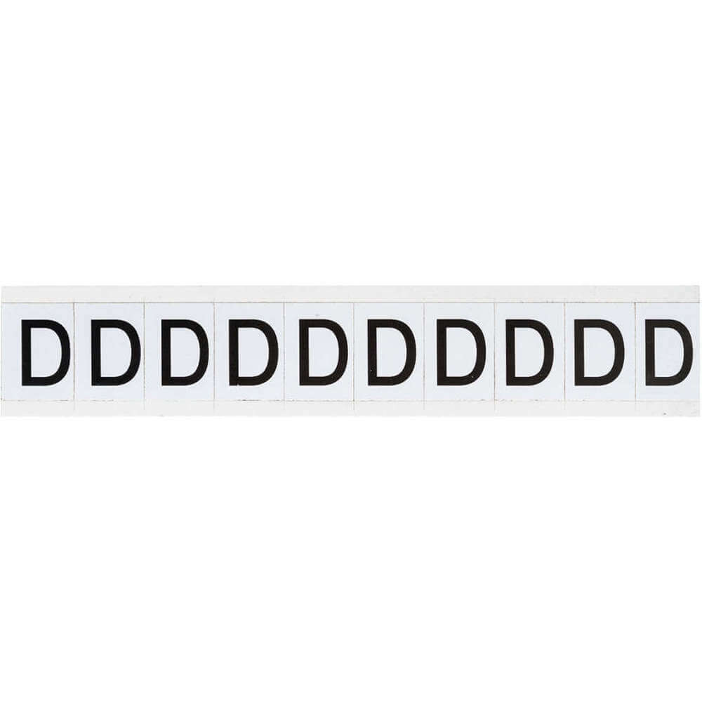 BRADY 9713-D Letter Label Character D 1-1/2 Inch Height | AH3JUG 32MG71