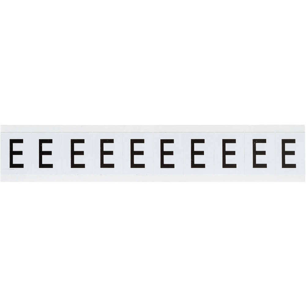 BRADY 9713-E Letter Label Character E 1-1/2 Inch Height | AH3JUH 32MG72