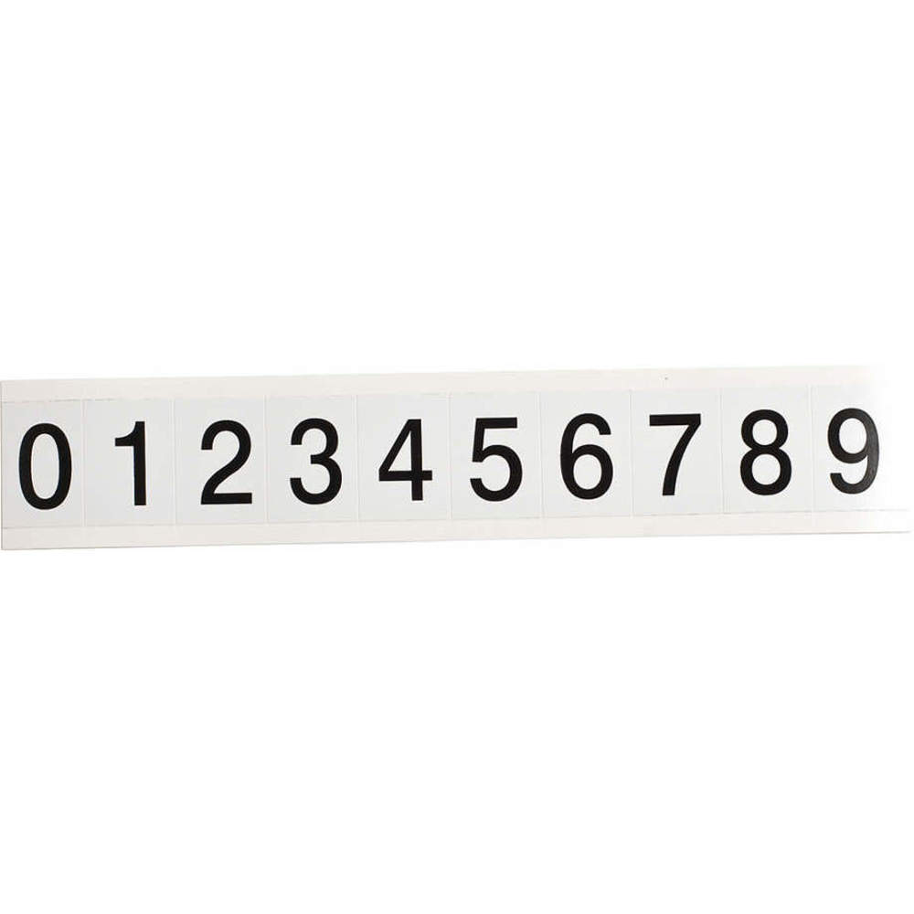 BRADY 9713-# KIT Label 25 Cards 0 Thru 9 1-1/2 Inch Height | AD3AET 3XER4