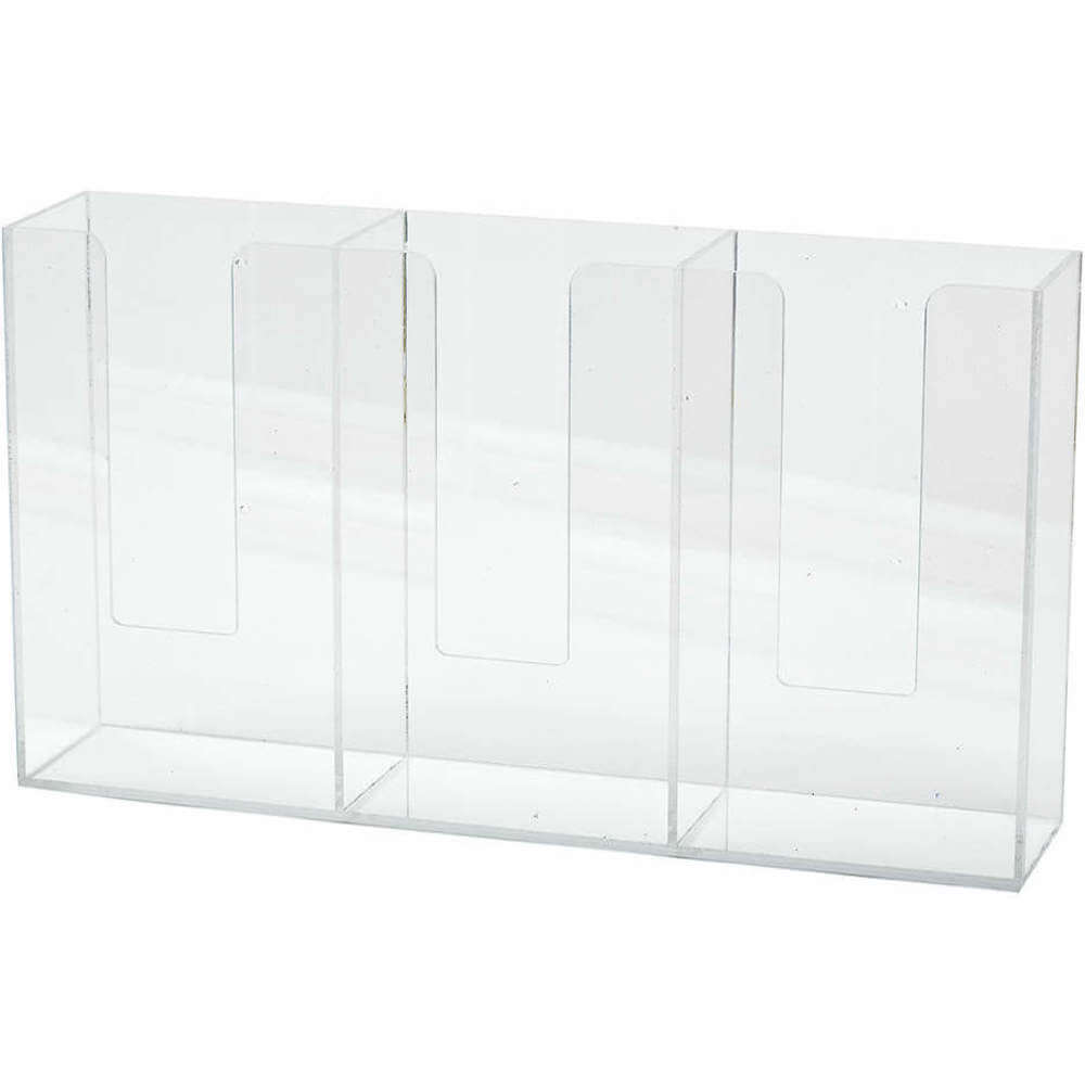 Horizontal Glove Dispenser, Acrylic, Clear, 11 7/8 Inch Height, 20 Inch Width, 4 Inch Deep