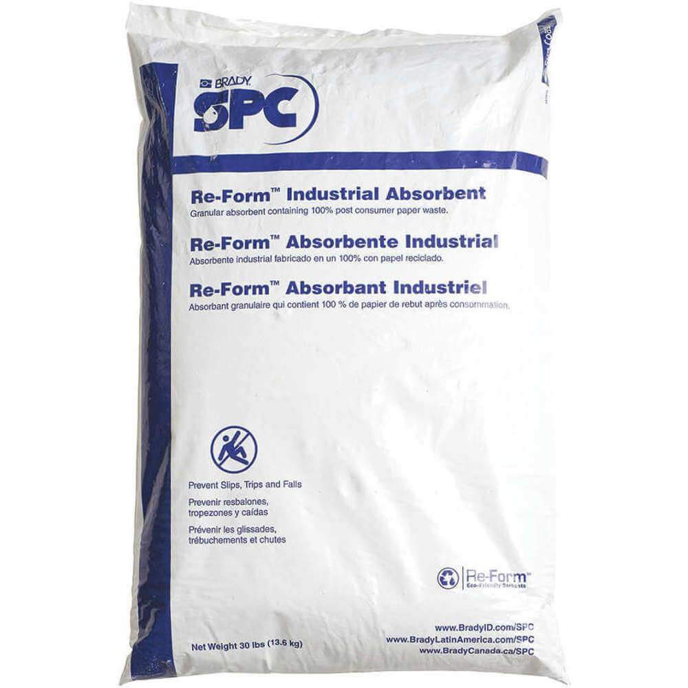 Loose Absorbent, 16 gal Volume Absorbed per Pkg, 30 lb Wt, Bag, Not Scented
