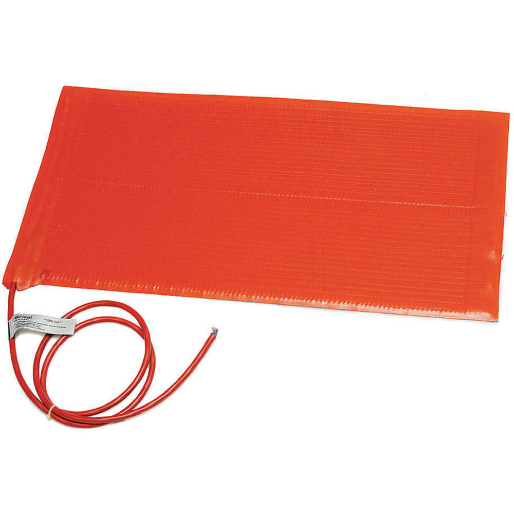 Heating Blanket, 232 Deg C Max Temp, 36 in Overall Lg, 12 in Overall Wd, 3/16 in Thick