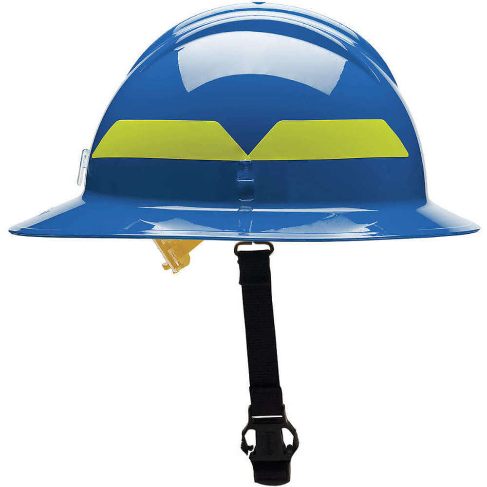 Fire Helmet Blue Thermoplastic