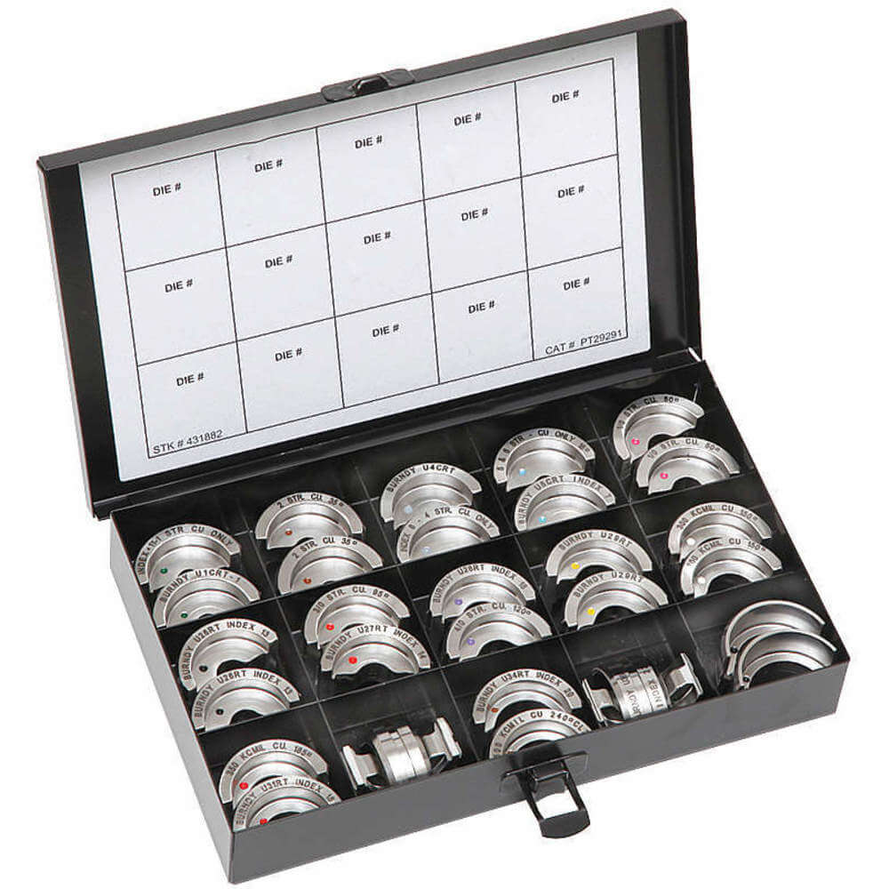 BURNDY UDIEKITAL U Die Kit For Aluminium 6 Awgto750 Kcmil | AB6XLE 22P176