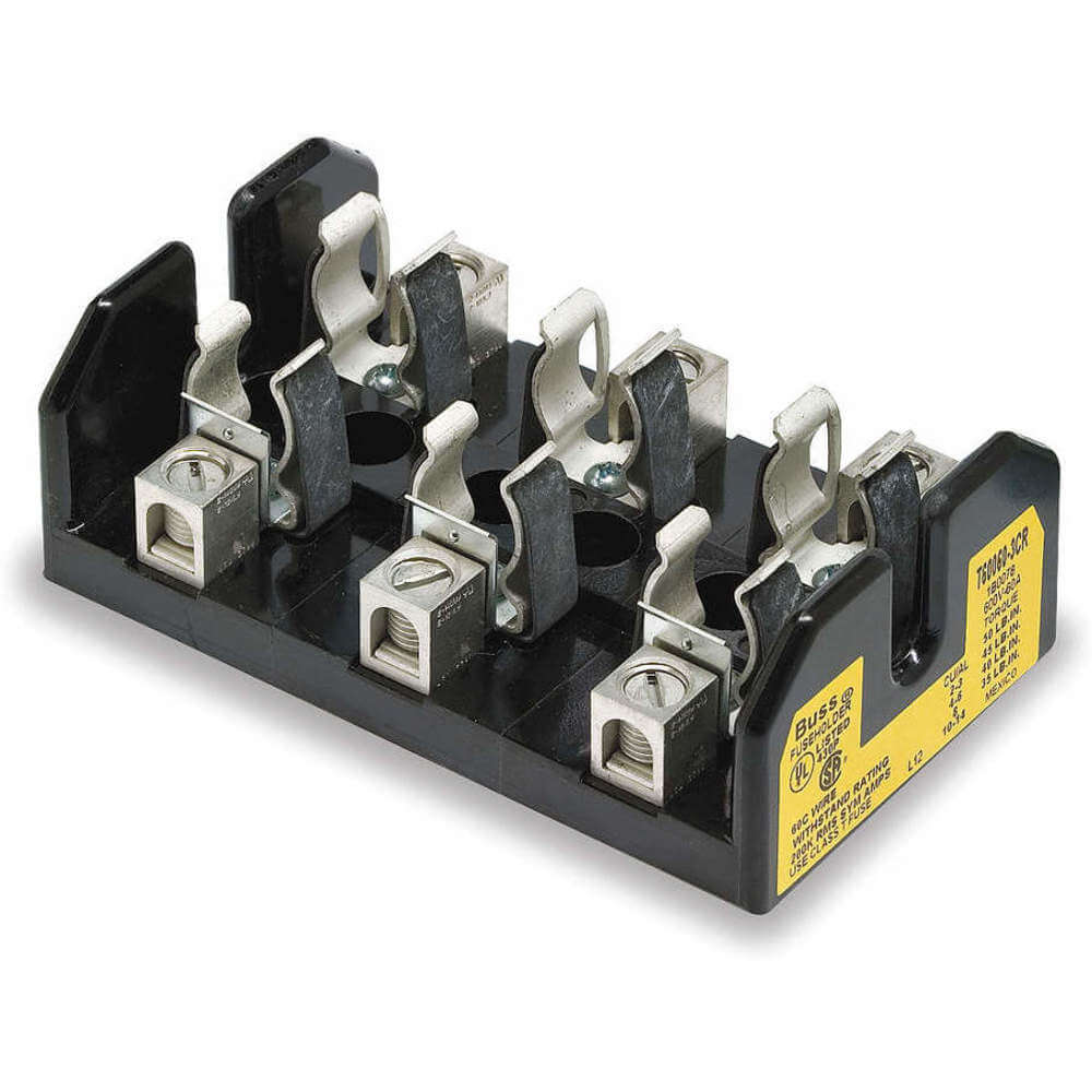 BUSSMANN T60060-3CR Fuse Block 60a 600v | AA9KXU 1DT33