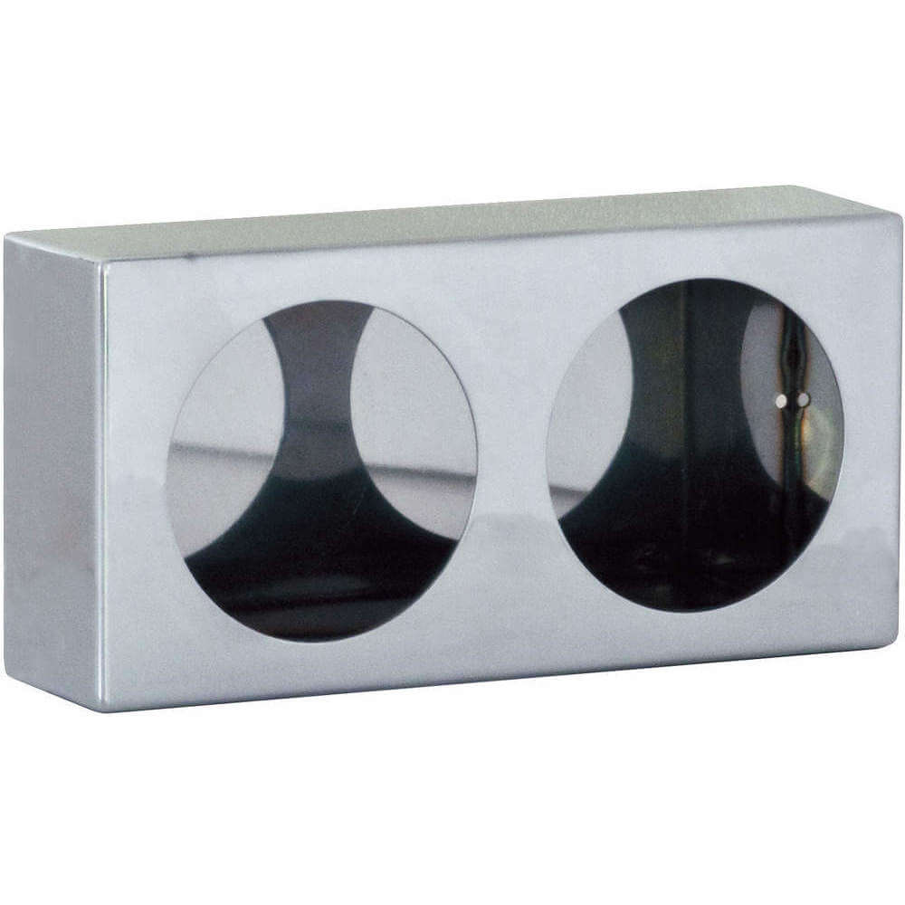 Dual RoundLight Box 6 x 12 x 3 Inch Stainless Steel