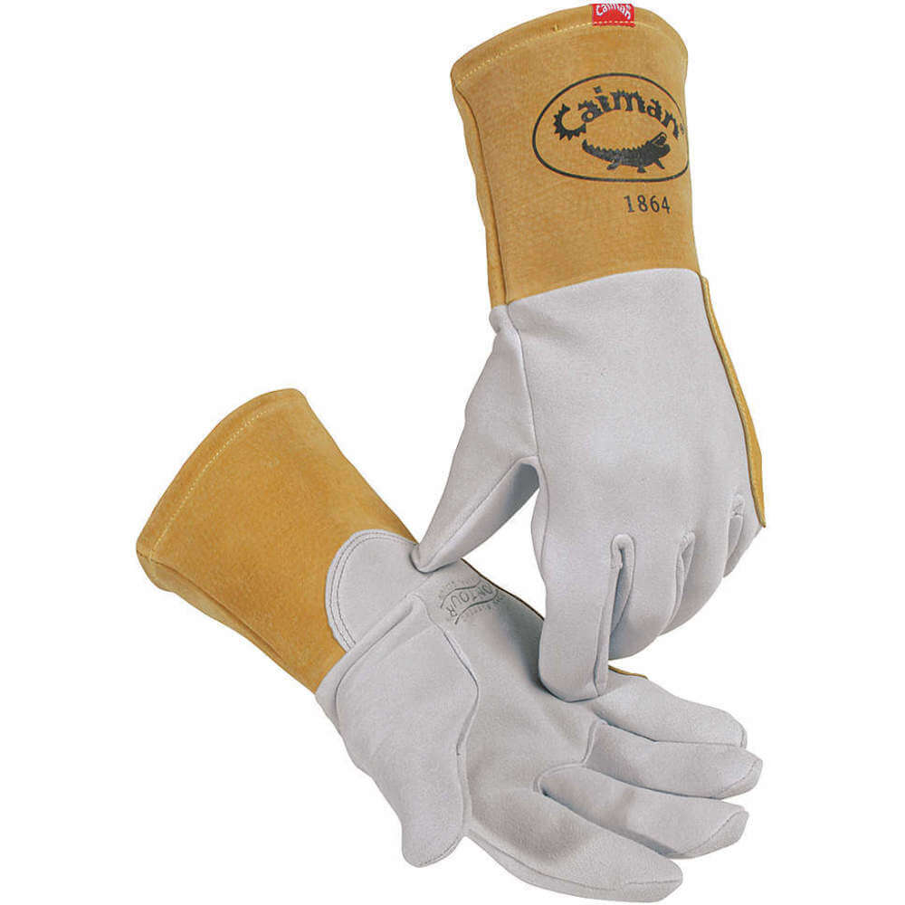 Glove Welding 13 Inch Length Gray And Gold L Pr