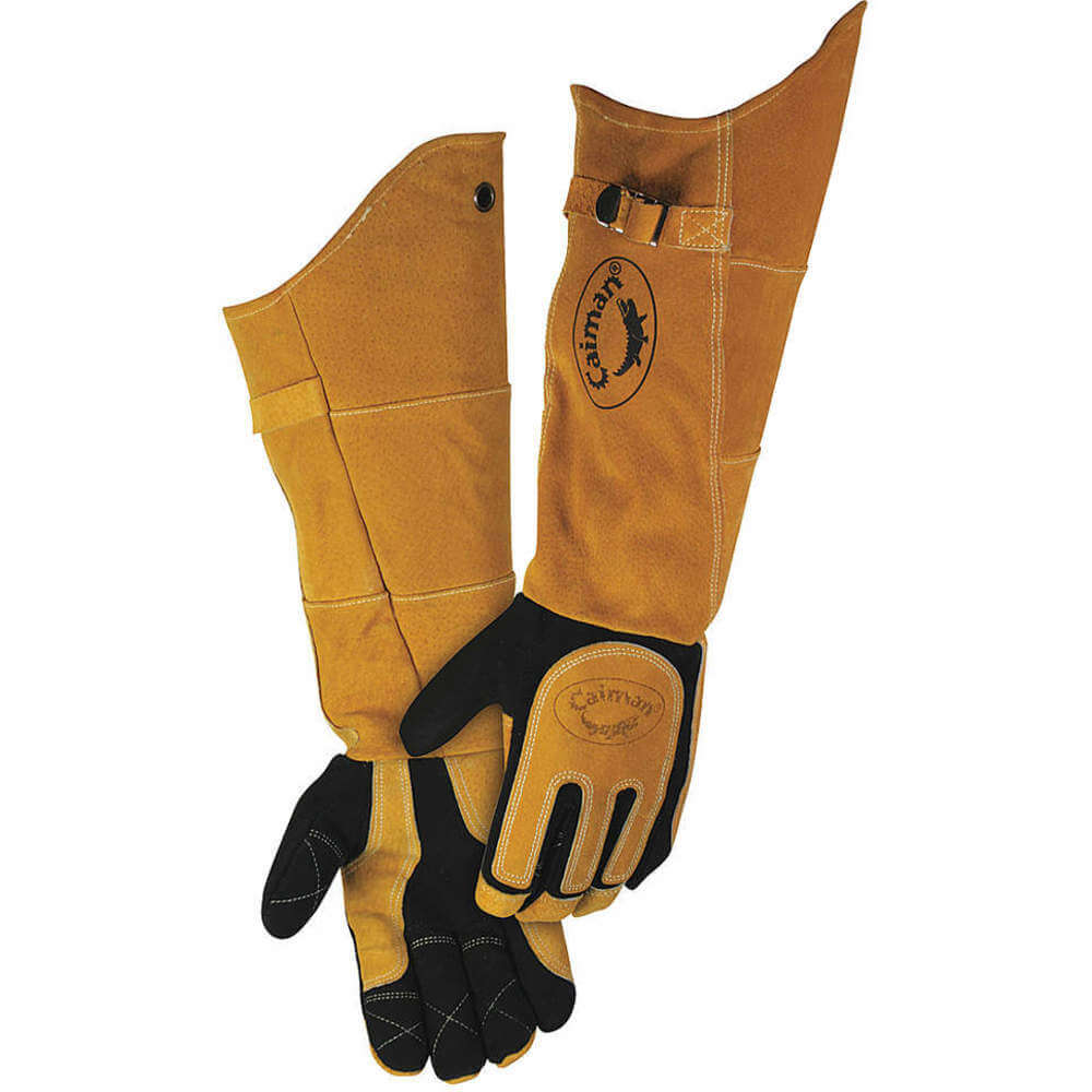 Glove Welding 21 Inch Length Black And Gold L Pr