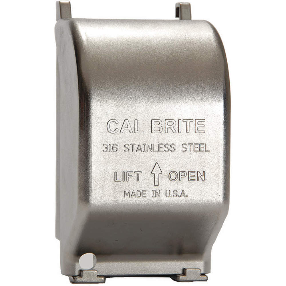CALBRITE S60000FVCD While In Use Cover, 3.2 Inch Width, 5.5 Inch Depth, 316 Stainless Steel | AH7RRT 38AY04