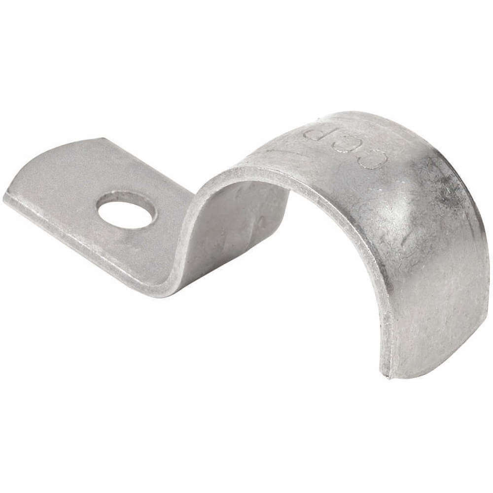 One Hole Strap, 2 Inch Trade Size, 1/2 Inch Bolt Hole Size, 316 Stainless Steel