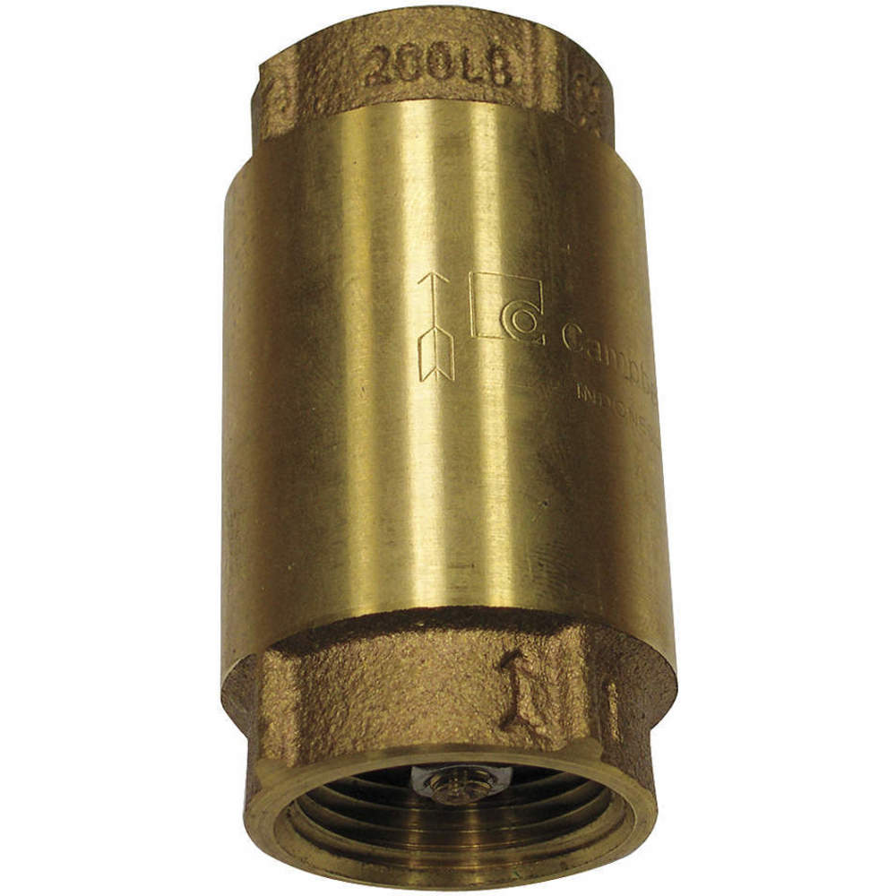 Spring Check Valve Low Lead Brass 1 Inch