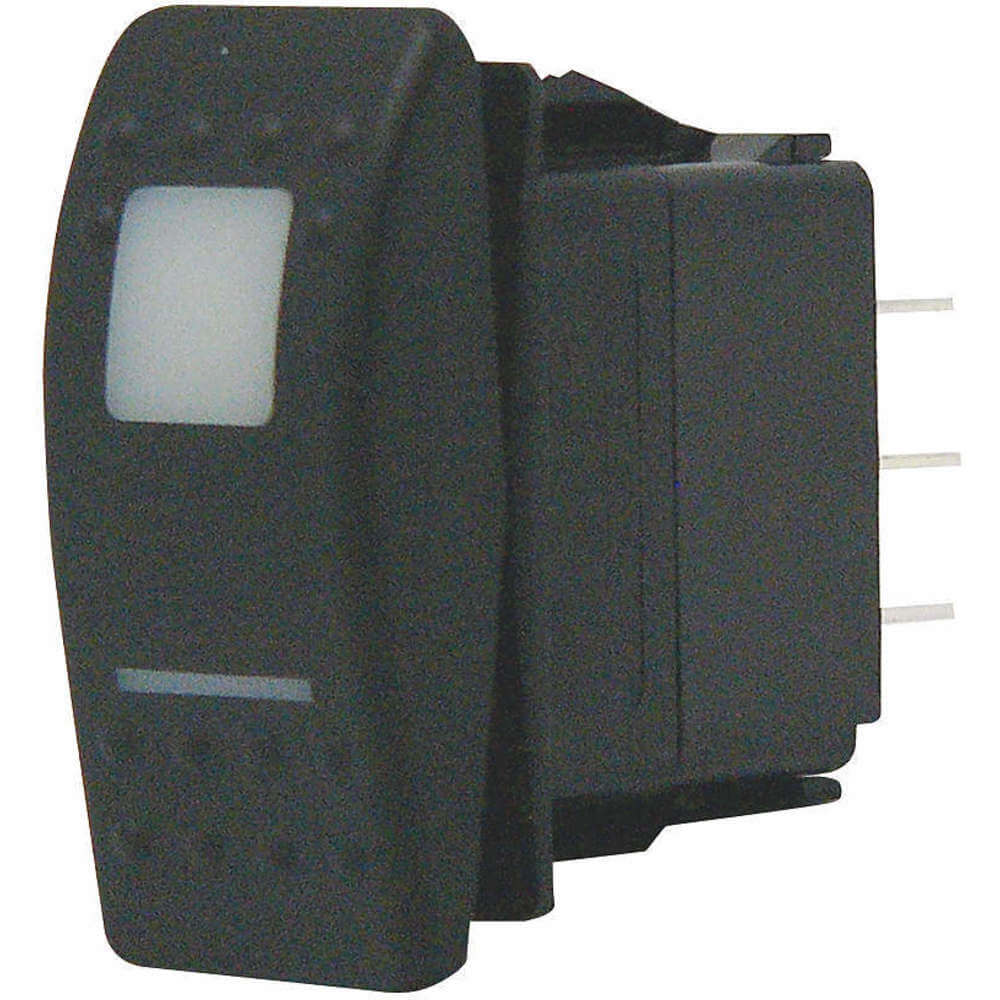 Lighted Rocker Switch, SPST, 3 Connections