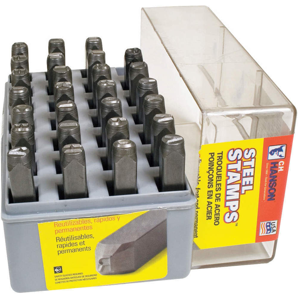 CH HANSON 25150 Reversed Letter Set, 1/8 Inch Size | AD4RYZ 43Y627