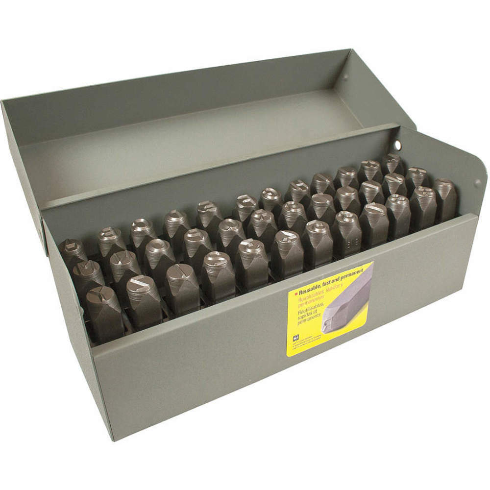 CH HANSON 26686 Letter And Number Set, 1/8 Inch Height, Steel | AD4RYX 43Y625