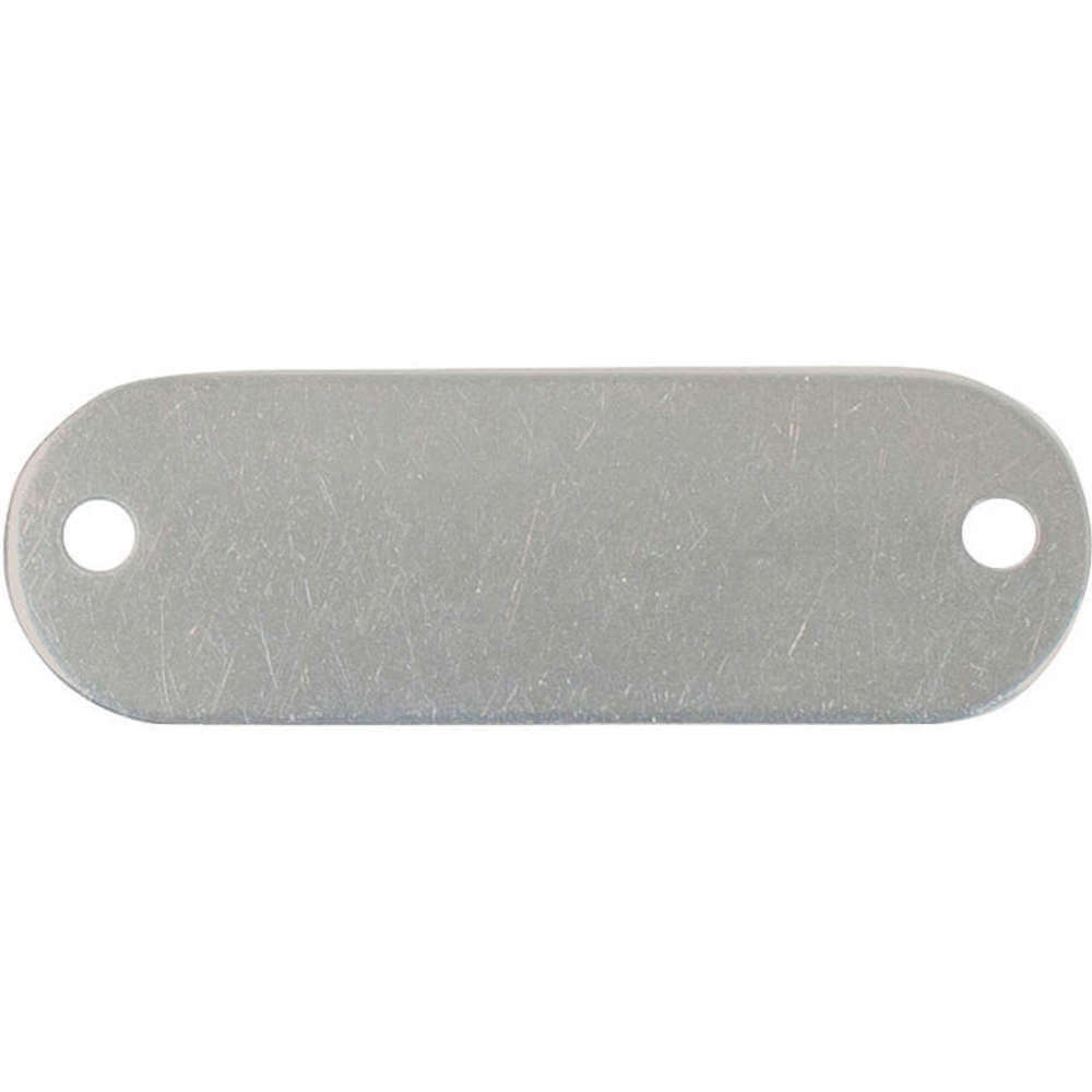 CH HANSON 43106 Blank Tag, Rectangle, SS, Round End, 5/8 x 1-29/32 Inch Size, 25 Pk | AF6XGE 20LT55