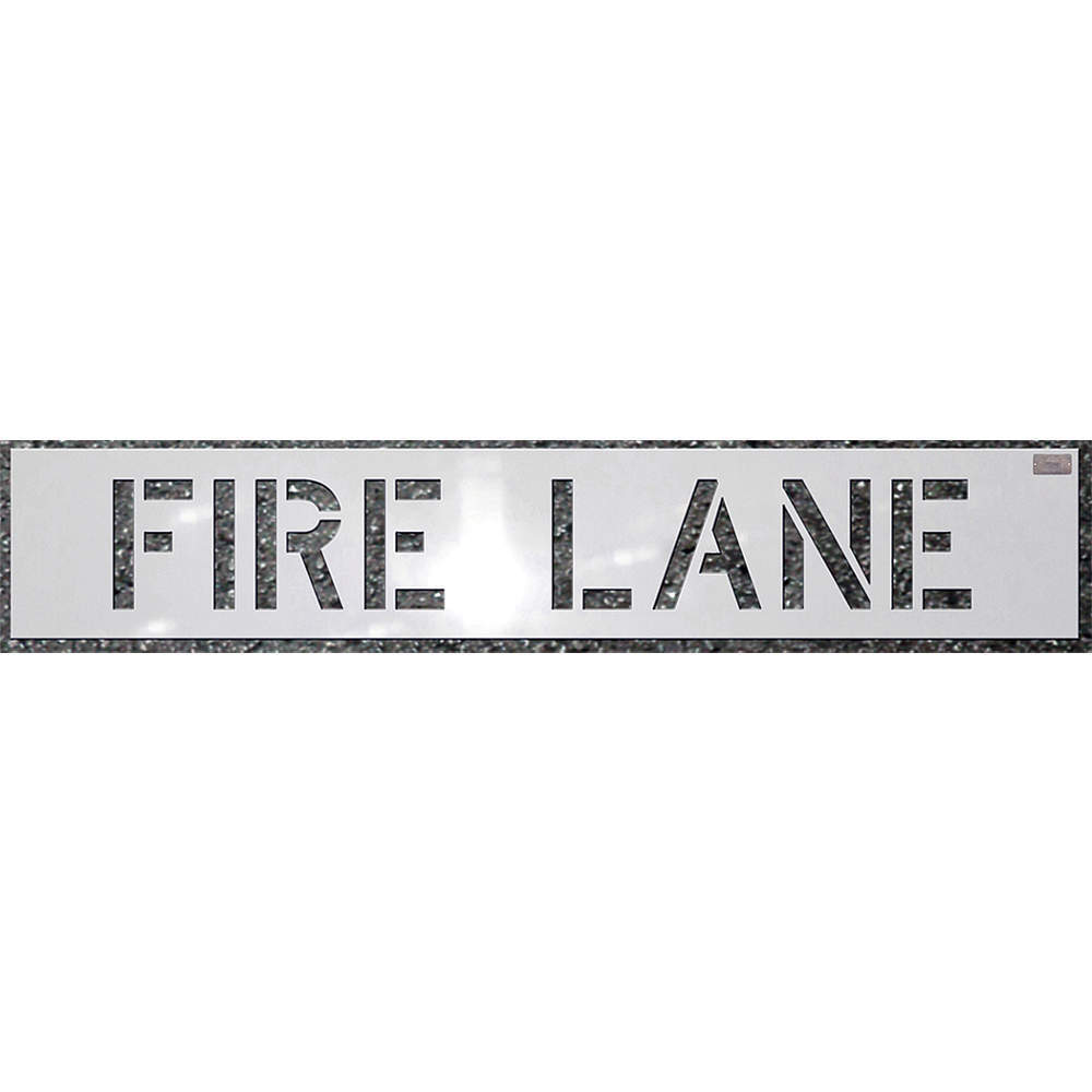 CH HANSON 70030 Stencil, Fire Lane, 4 x 3 Inch Character Size | AC6RUW 36A395