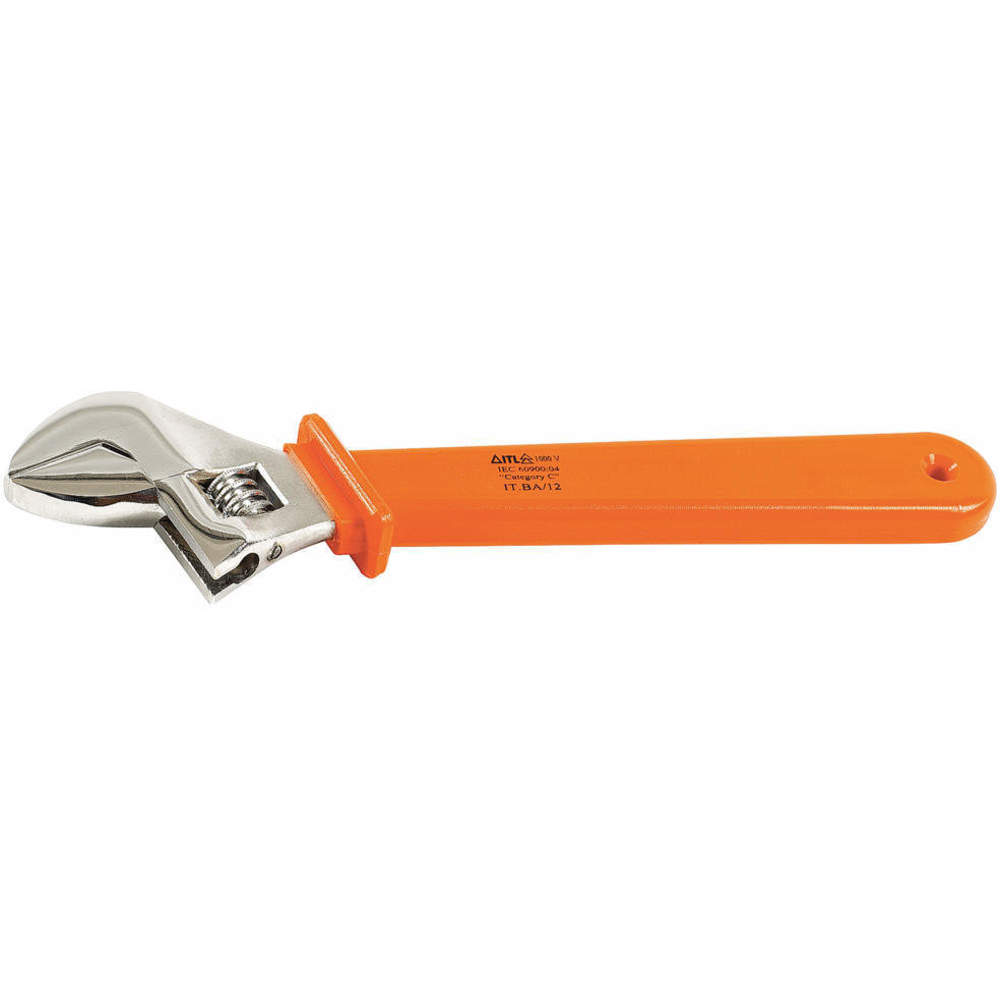 Insulated Adjustable Wrench, 15 Inch Size