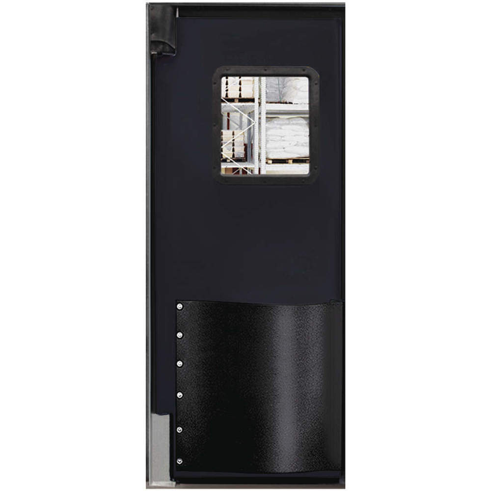 CHASE DOORS 3084RBLA Swinging Door 7 x 2.5 Feet Black | AC8BVH 39K229