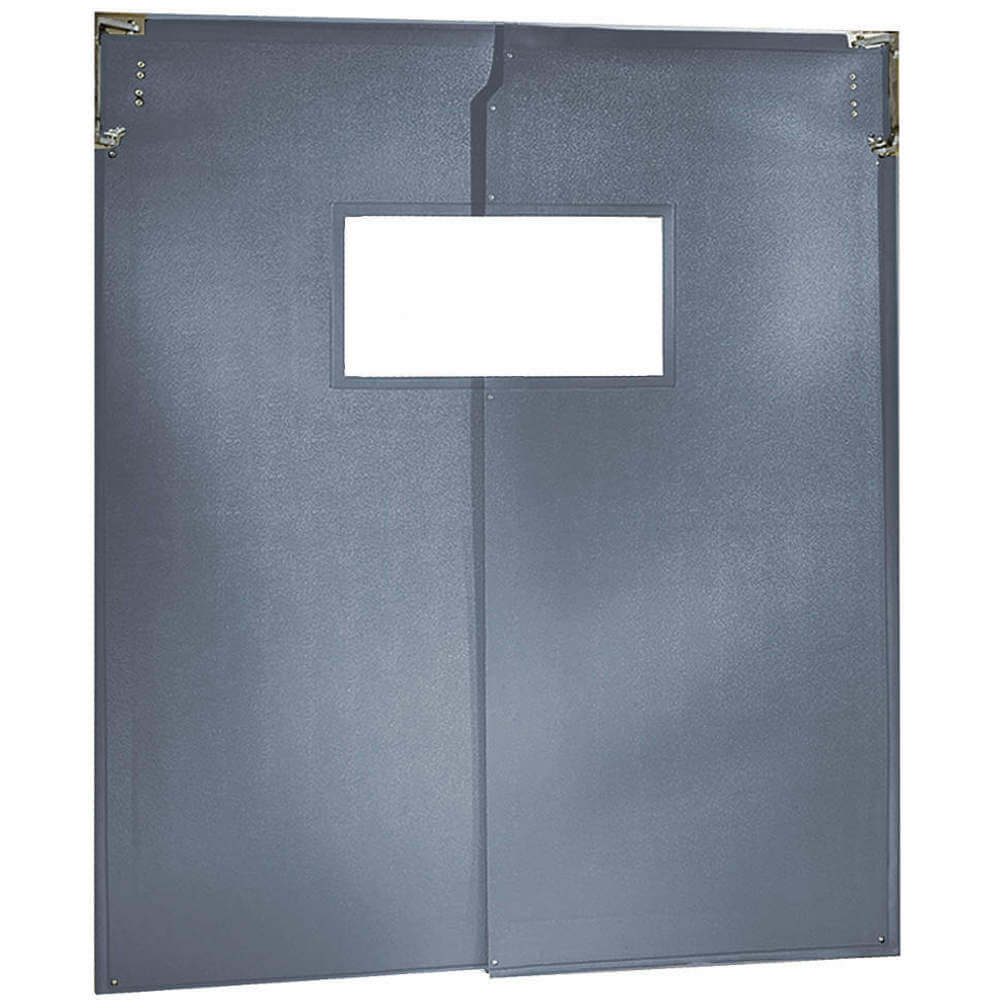Swinging Door 7 x 6 Feet Metallic Gray