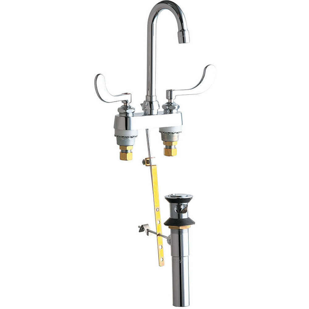 CHICAGO FAUCETS 894-317ABCP Gooseneck Faucet Manual Lever 2.2 Gpm | AB8RRY 26Y232