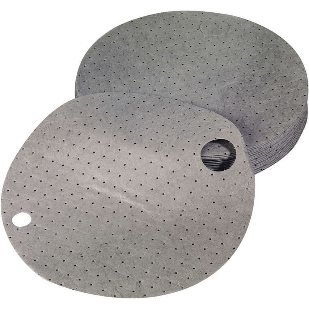 CONDOR 35ZR01 Drum Top Absorbent Pad 6 gal. Gray PK25 | AH6HEK