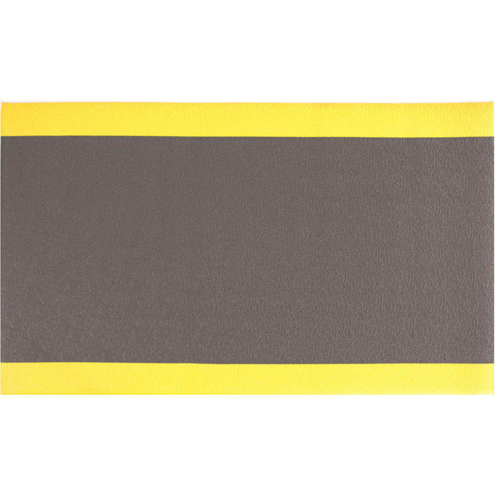 CONDOR 36VK85 Antifatigue Mat Black Yellow Border 2 Feet x 60 Feet | AH7KXF