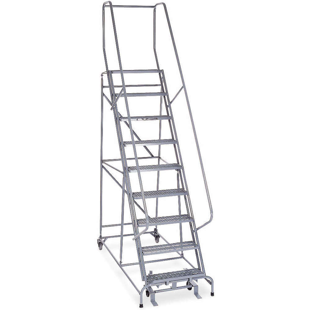 COTTERMAN 1009R2632A6E10B4C1P6 Rolling Ladder Assembled Handrail Platform 90 Inch Height | AB3HNX 1TGW5