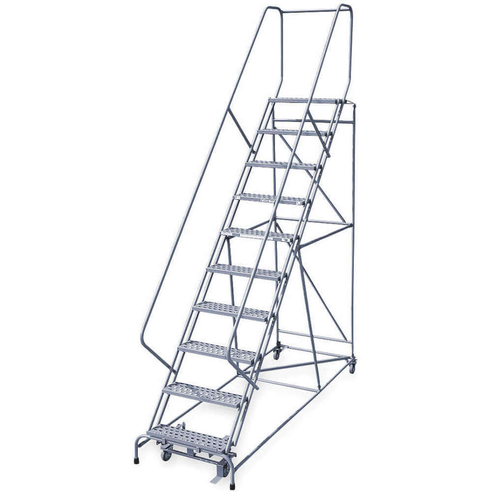 COTTERMAN 1210R2632A1E12B4C1P6 Rolling Ladder Assembled Handrail Platform 100 Inch Height | AB3HPC 1TGX1